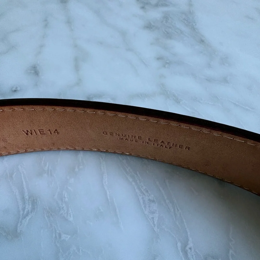 Brooks Brothers Cognac Calfskin Belt - Picture 5 of 9